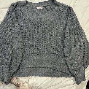 Blue-Grey So Knit Sweater